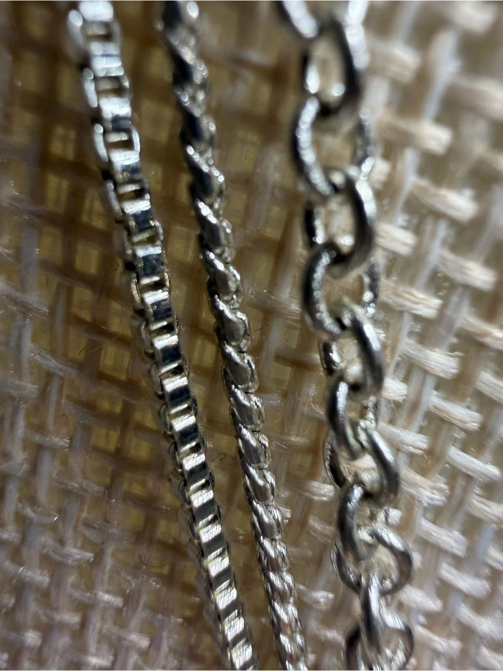 Apostrophe Triple Strand Silver Tone Necklace Yellow Crystal Pendant 16” Layered